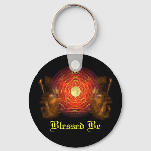 Witch Magic Pentagram Keychain