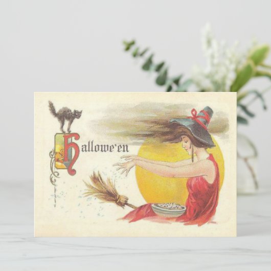 Witch Magic Spell Broom (Standing Front)