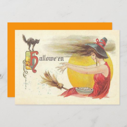 Witch Magic Spell Broom (Front/Back)