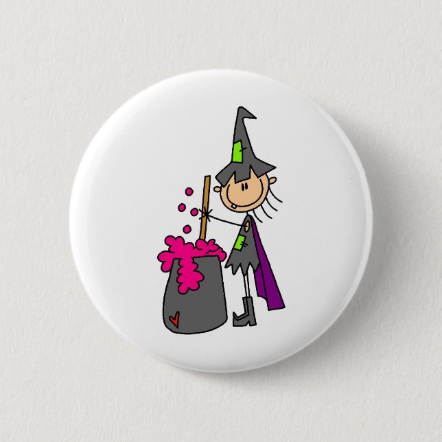 Witch Making Brew Button (Front)