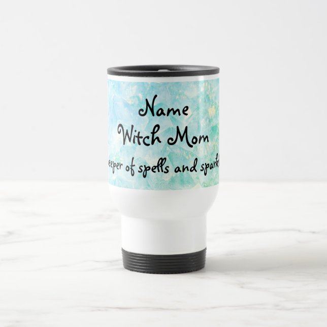 Witch Mom personalised Travel Mug (Center)
