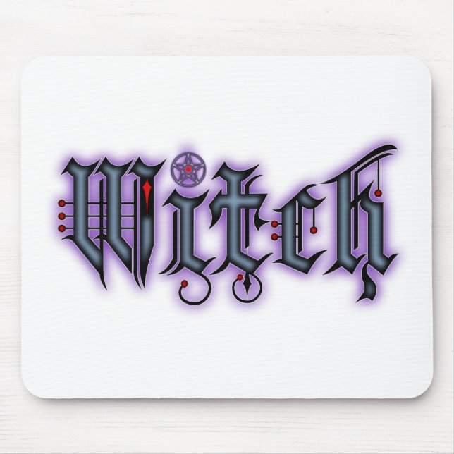 Witch Mouse Pad (Front)
