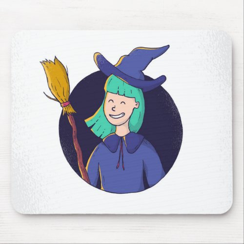 Witch Mouse Pad