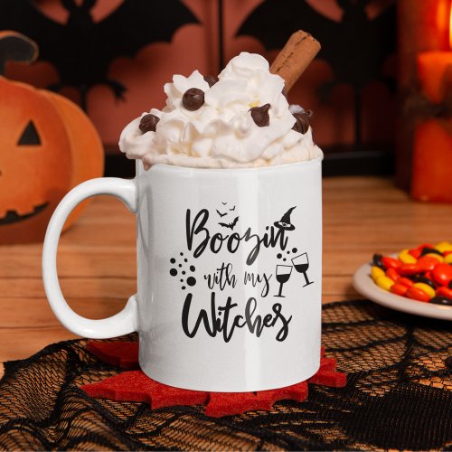 Witch Mugs  Boozin With My Witches Coffee Mug