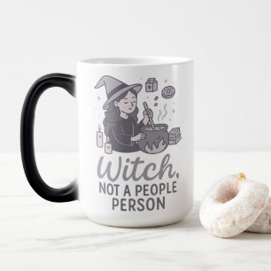Witch Not A People Person Introvert Cauldron Decor Color Morph Mug