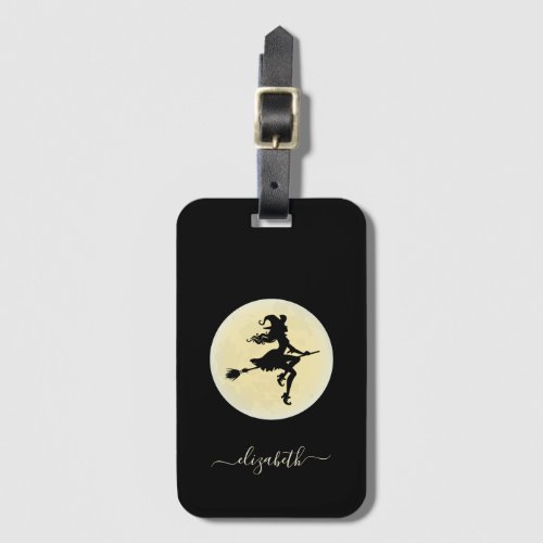 Witch on a broom Personalized Luggage Tag