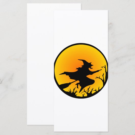 Witch On Broom (Front/Back)