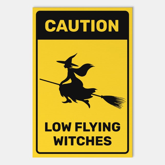Witch on Broom Sign (Creator Uploaded)