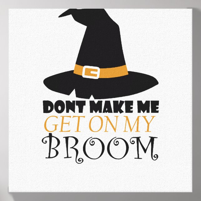 Witch on Halloween Canvas Photo Tile (Front Set)