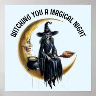 Witch on the Moon Poster