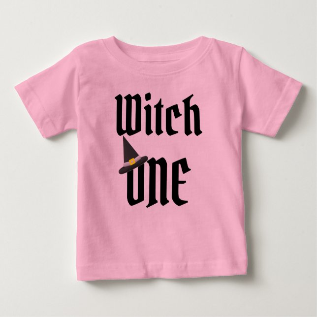 Witch One 1st Birthday Baby T-Shirt (Front)
