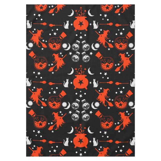 Witch Party Night Gift Decor Tablecloth (Front)