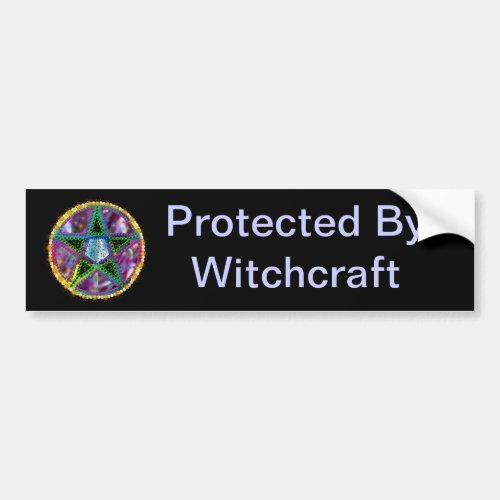 Witch Pentagram Bumper Sticker