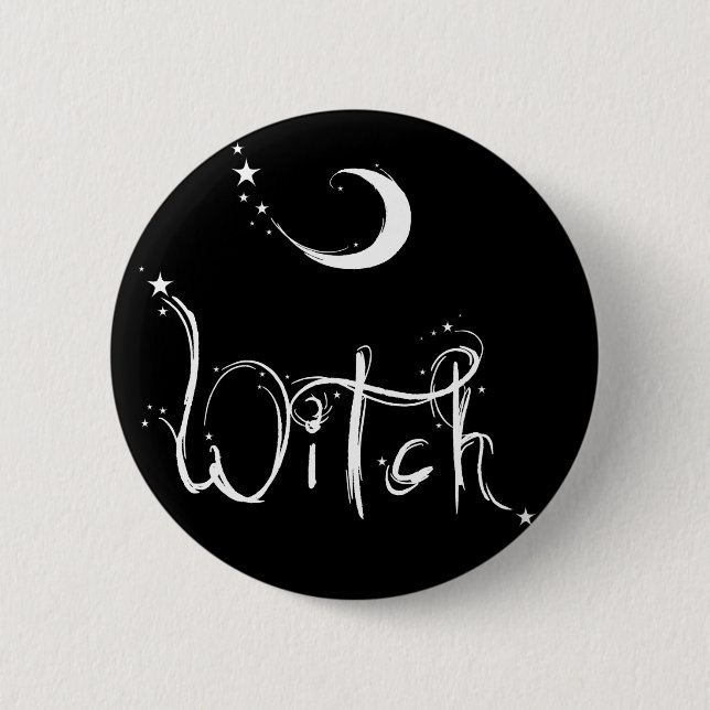 Witch Pinback Button (Front)