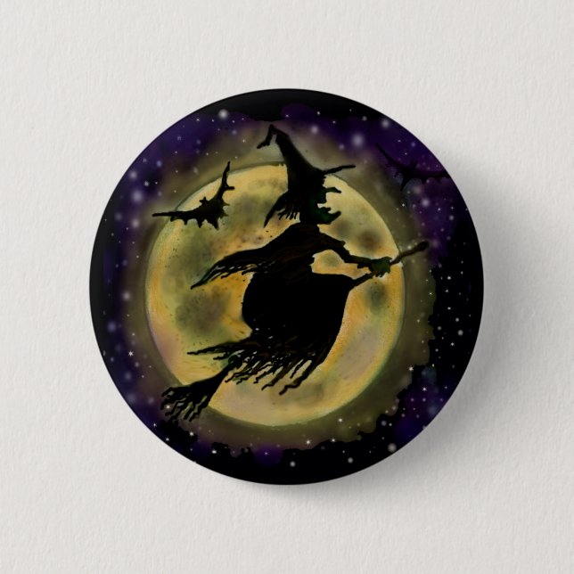 Witch Pinback Button (Front)
