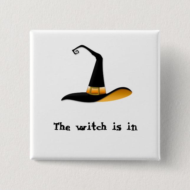 Witch Pinback Button (Front)