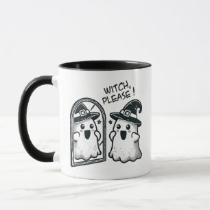 Witch Please! Cute Halloween Ghost Mug