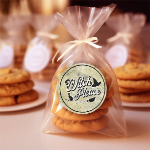 Witch Please Halloween Classic Round Sticker