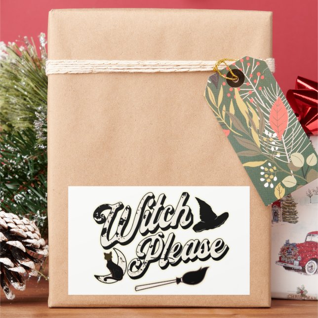 Witch Please | Halloween  Rectangular Sticker (Holiday)