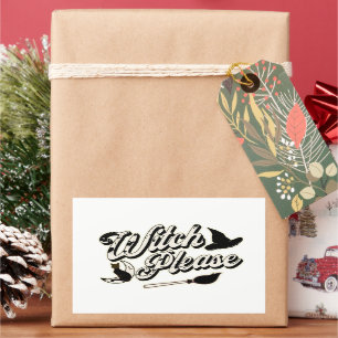 Witch Please Halloween Rectangular Sticker