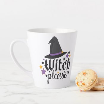 Witch Please Halloween Theme Latte Mug by totallypainted at Zazzle
