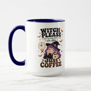 Witch Please Navy Large Mug Halloween Gift