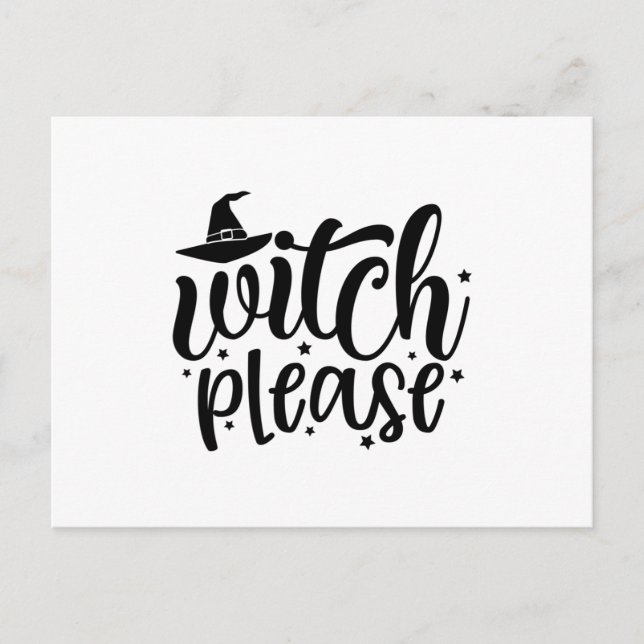 Witch Please Postcard (Front)
