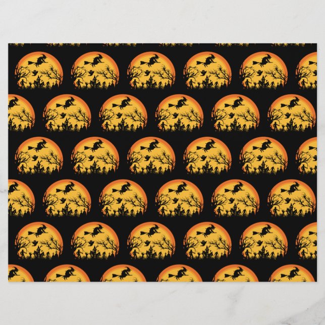 Witch please Scrapbook Paper   (Front)