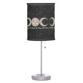 Witch Prim Triple Moon Goddess Table Lamp (Left)