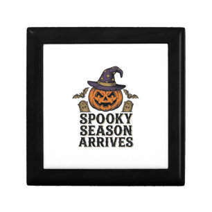 Witch Pumpkin Halloween Vintage Engraving Shirt De Gift Box