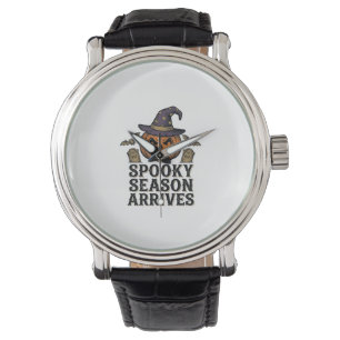 Witch Pumpkin Halloween Vintage Engraving Shirt De Watch