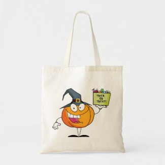 Witch Pumpkin Trick or Treat Bags