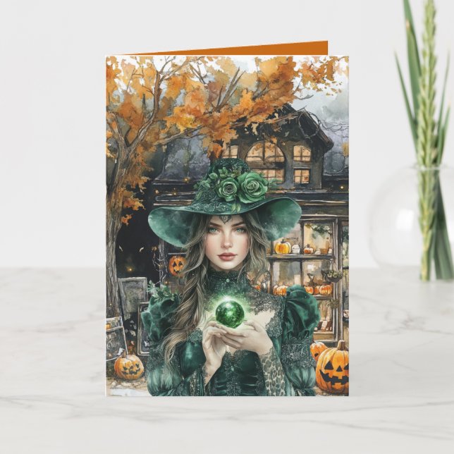 Witch Put a Spell on You Halloween Card (Front)