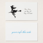 Witch Riding Broom Halloween Thunder_Cove (Front & Back)