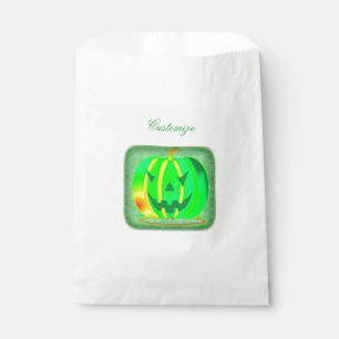 Witch Riding Broom Halloween Thunder_Cove Favor Bag