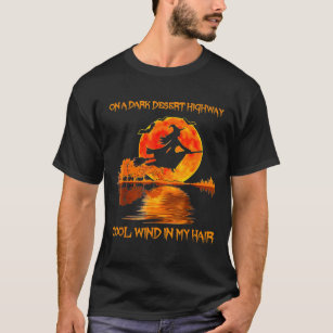 Witch Riding Brooms On A Dark Desert Highways Hall T-Shirt