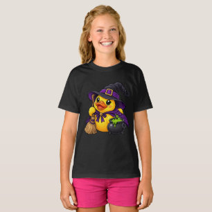 Witch Rubber Duck Halloween Cauldron T-Shirt