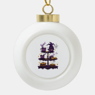 Witch�s Brew Caf� Ceramic Ball Christmas Ornament