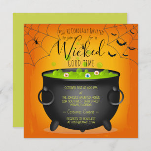 Witch’s Cauldron Invitation