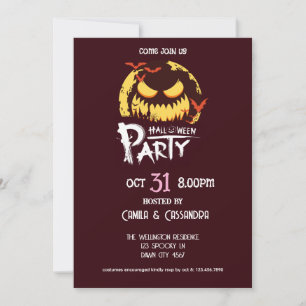 Witch’s Fur-miliar Halloween Party Invitation