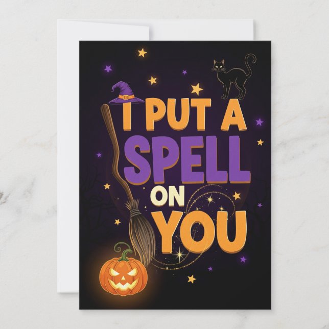 Witch’s Spell Halloween Party Invitation (Front)