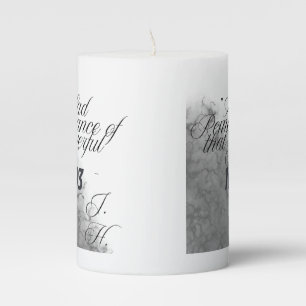 Witch Salem Historical Quote Pillar Candle
