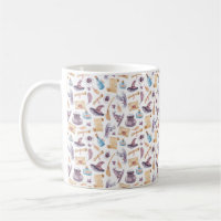 Witch School Kit Watercolor Pattern Coffee Mug