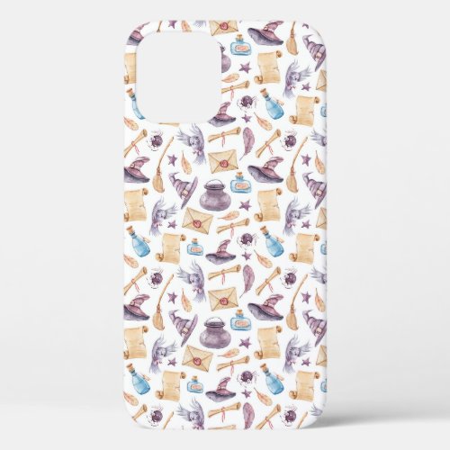 Witch School Kit Watercolor Pattern iPhone Case