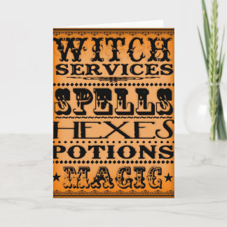witch services card