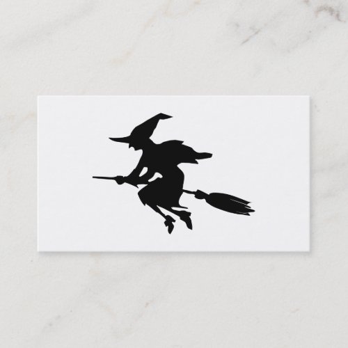 Witch Silhouette Business Card