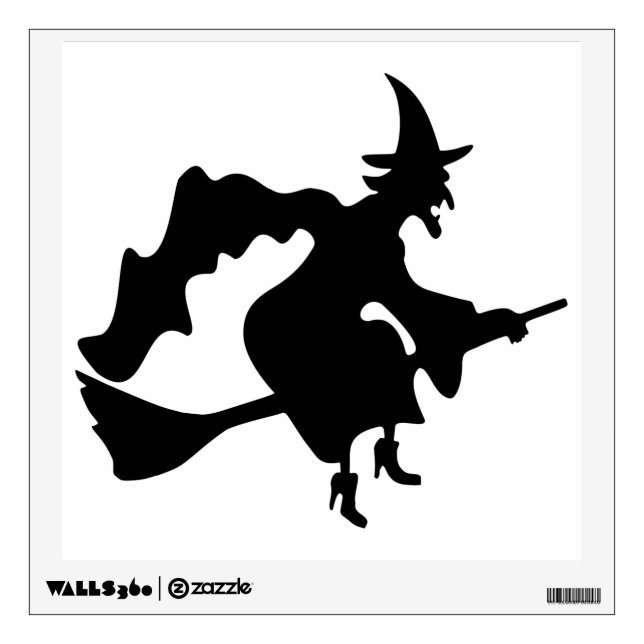 WITCH Silhouette Wall Sticker (Front)