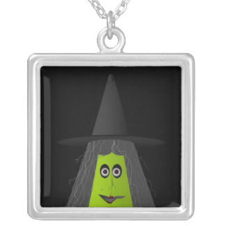 Witch Silver Plated Necklace