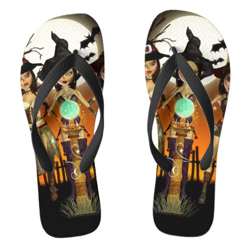 Witch Sisters Unisex Flip Flops