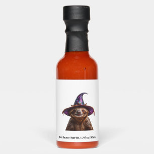 Witch Sloth Halloween trick or treat spooky pumpki Hot Sauces